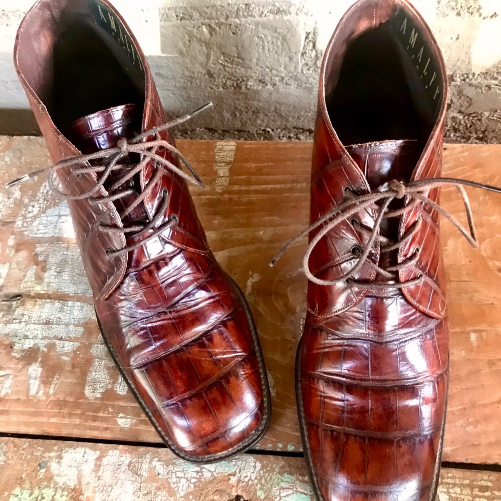 *****SOLD*SOLD****Annie Hall Ankle Boots made in Italy by AMALFI - Picture 2 of 10